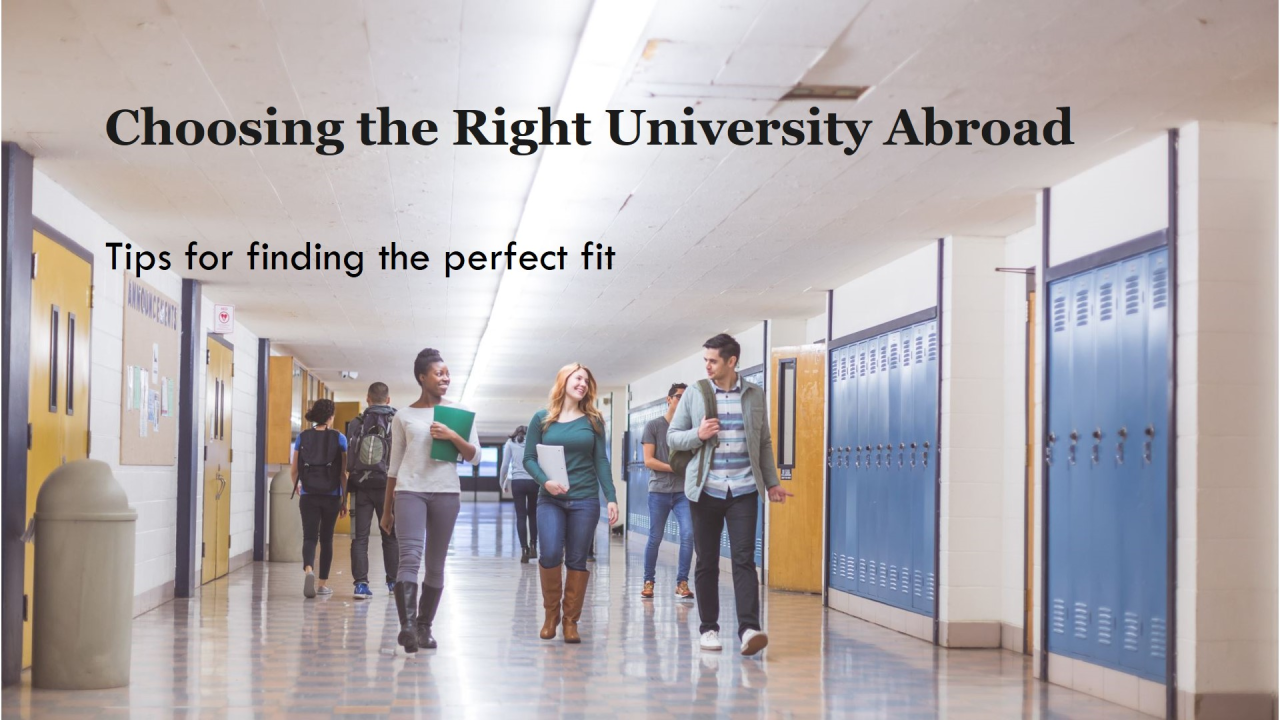 How to Choose the Right University Abroad